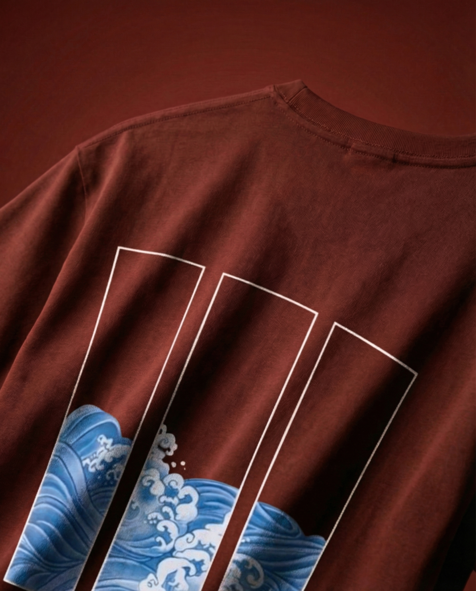 the triptych ukiyo e tee (rust) the triptych ukiyo e tee (rust)